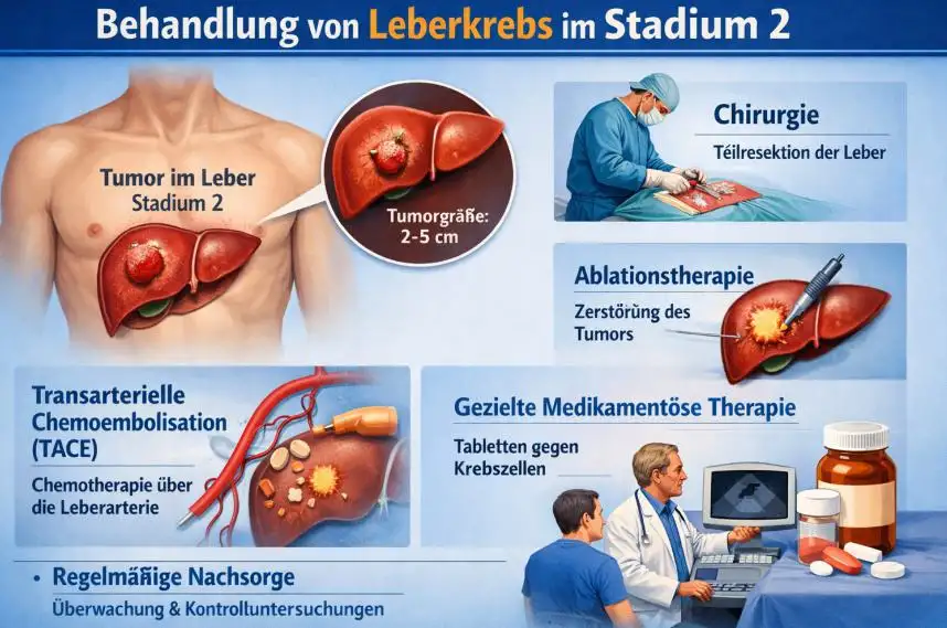 Behandlung von Leberkrebs im Stadium 2: Therapieoptionen, Prognose und moderne Ansätze
