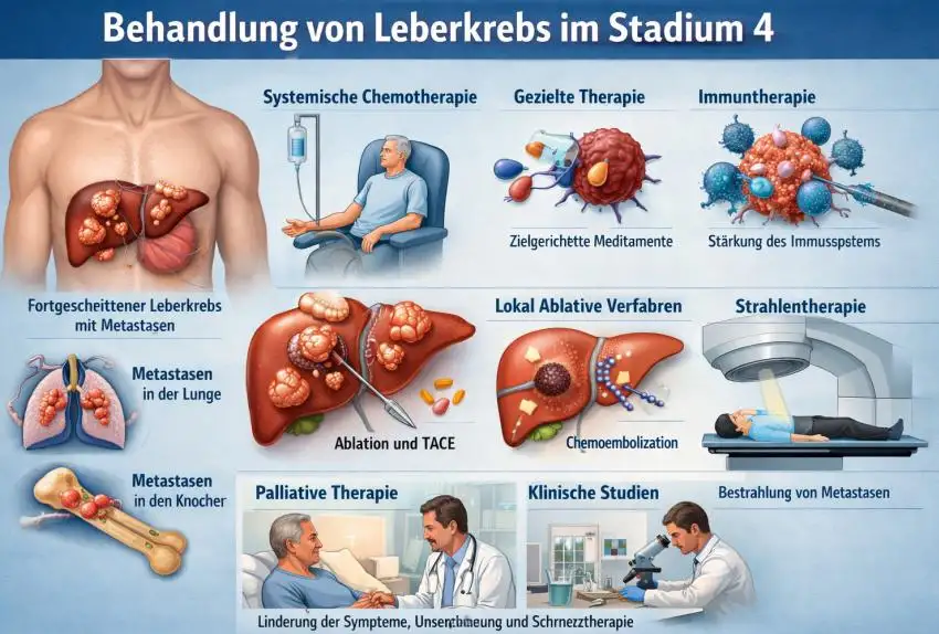 Behandlung von Leberkrebs im Stadium 4: Aktuelle Therapien, Prognose und moderne Ansätze