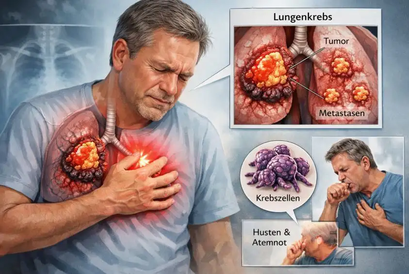 Brustschmerzen aufgrund von Lungenkrebs: Symptome, Ursachen, Diagnose und moderne Behandlungsmöglichkeiten
