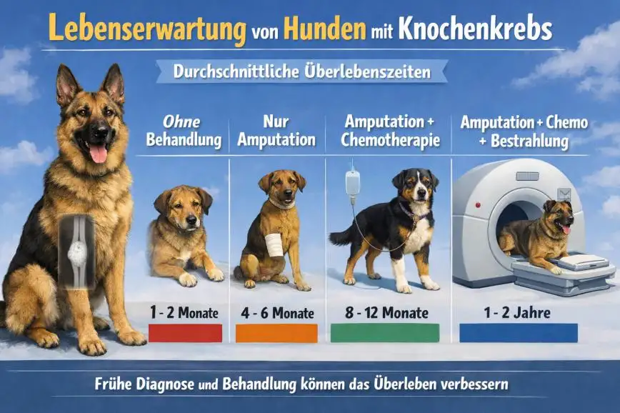 Lebenserwartung von Hunden mit Knochenkrebs: Prognose, Behandlung und wichtige Fakten für Hundebesitzer