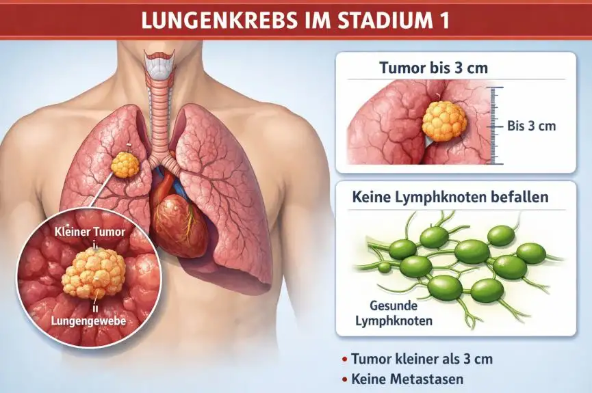 Lungenkrebs im Stadium 1: Früherkennung, Behandlung und Prognose im Überblick
