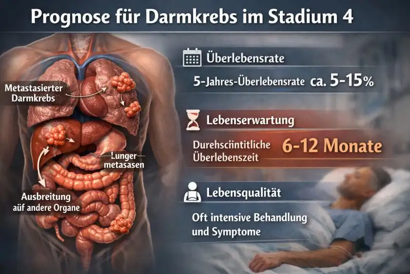 Prognose für Darmkrebs im Stadium 4: Überlebensraten, Behandlungsmöglichkeiten und Hoffnung durch moderne Therapien