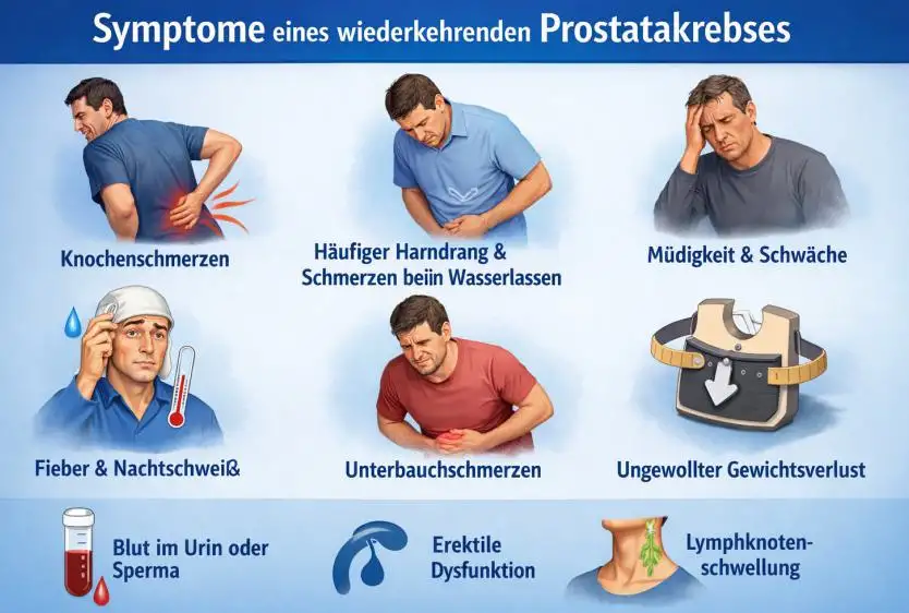 Symptome eines wiederkehrenden Prostatakrebses: Anzeichen frühzeitig erkennen und richtig handeln