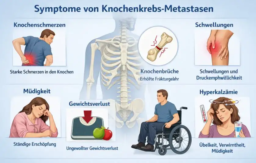 Symptome von Knochenkrebs Metastasen: Frühe Anzeichen erkennen, Diagnose und moderne Behandlungsmöglichkeiten